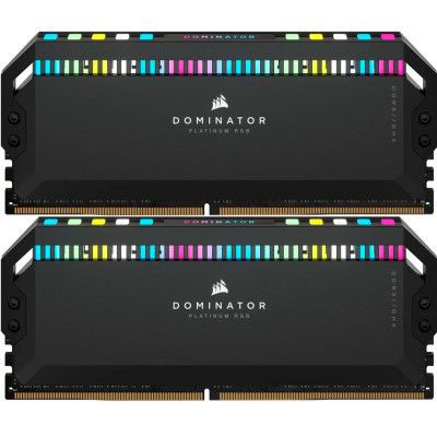 Модуль памяти для компьютера DDR5 32GB (2x16GB) 6000 MHz Dominator Platinum RGB Black Corsair