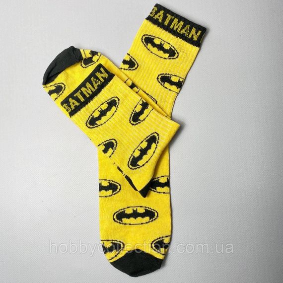 Шкарпетки чоловічі високі 1 пара "Batman" жовті 40-45 р бавовняні | Зображення 5