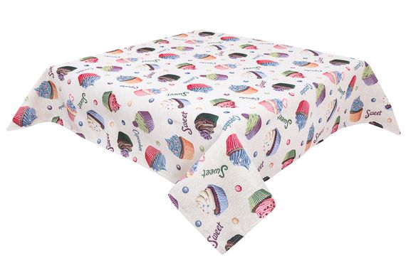 Скатертина гобеленова SK0068 Limaso, 137x220, Прямокутна, Повсякденний, Без люрексу, 75% поліестер, 22% бавовна, 3% акрил, Гобелен