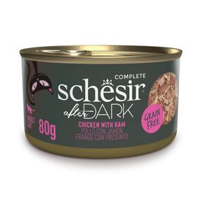 Вологий корм для котів з куркою та шинкою Schesir After Dark Chicken With Ham, 80 гр