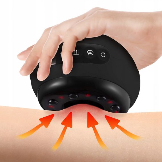 Масажна вакуумна банка 4FIZJO акумуляторна з ІЧ прогріванням 4FJ0517 Black (P-5907739318695) | Зображення 4