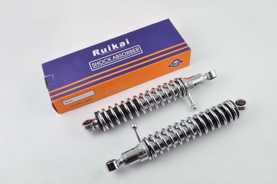 Амортизаторы (пара)   ИЖ   325mm, регулируемые, с рычагом   (хром)   RUIKAI