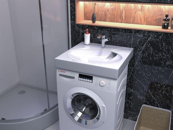 Умивальник на пральну машину Redokss San OCEAN 60x60cм | Зображення 3