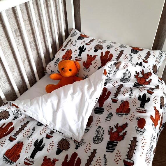 КоКомплект постільної білизни в ліжечко SoundSleep Cactus муслін дитячий 112х147 см (94102086) | Зображення 2