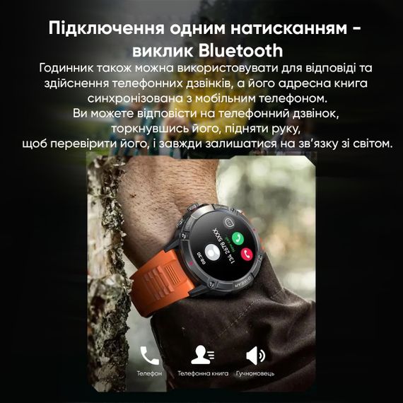 Розумний годинник Modfit Expedition Compass Black | Зображення 1
