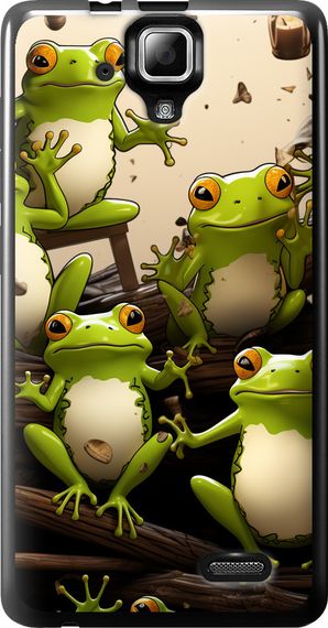 Чехол на Lenovo A536 Жабки "5656u-149-17620"