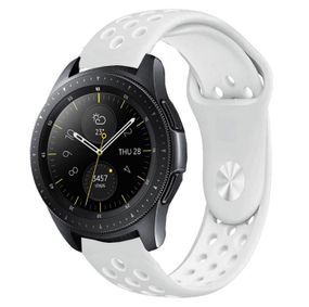 Спортивний ремінець Primo Perfor Sport годинника для Samsung Galaxy Watch 42 mm (SM-R810) - Grey&White