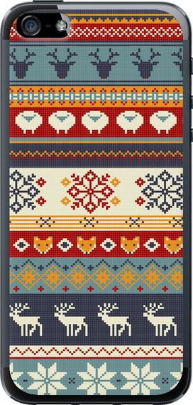 Чехол на iPhone 5 Рождественский орнамент "3303u-18-17620"