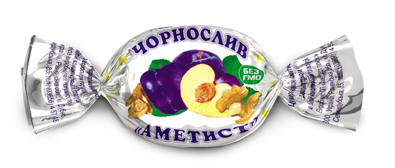 Цукерка Чорнослив в білій глазурі АМЕТИСТ ПЛЮС вагова 1000г (213836)