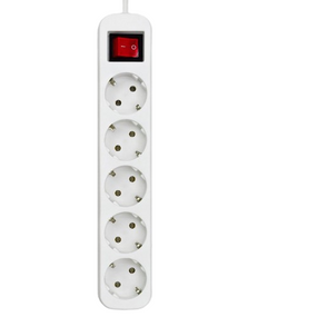 Фільтр мережевий 5 розеток 2м білий CW-PSEA52W ColorWay