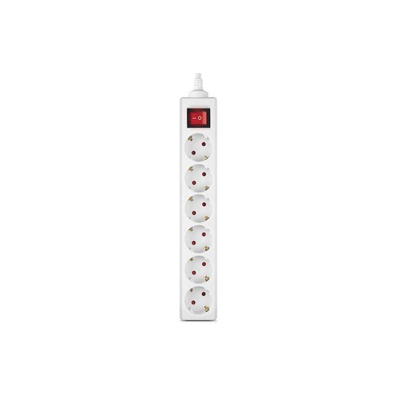 Мережевий фільтр живлення REAL-EL RS-6 Protect M 1.8m, white (EL122300031) | Зображення 1