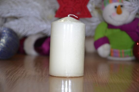 Свічка столова циліндр Bispol AURA Candles sw60/100-011 Молочний | Зображення 5