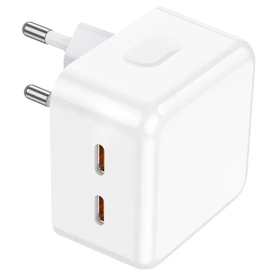 МЗП Borofone BA76A Source PD35W (2USB-C) White | Зображення 1