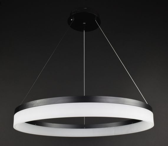 Люстра світлодіодна підвісна LED світильник для квартири на стелю лед 27848 Чорний 30-110х60х60 см. | Зображення 9