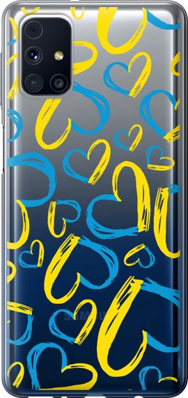 Чехол на Samsung Galaxy M31s M317F Сердца UA "5292u-2055-17620"
