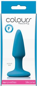 Анальна пробка COLOURS PLEASURES MINI PLUG BLUE, Синий