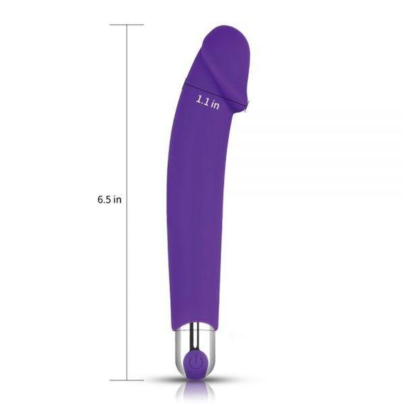 Ефективний вібромасажер Rechargeable IJOY Silicone Dildo Sex Aura | Зображення 6