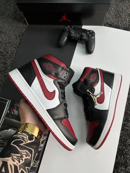 Чоловічі кросівки N-ike Air Jordan 1 High Black Wine White  весна / літо / осінь 44 28.0 см | Зображення 5