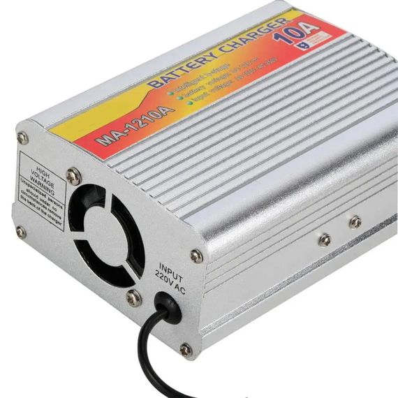 Зарядний пристрій для акумулятора автомобіля 10A, BATTERY CHARGER MA-1210A / Зарядка для акумулятора з вбудованим амперметром | Зображення 2
