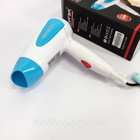 Професійний фен для укладання волосся з насадкою Gemei, Жіночий фен для волосся з потужним мотором JU-71 | Зображення 2