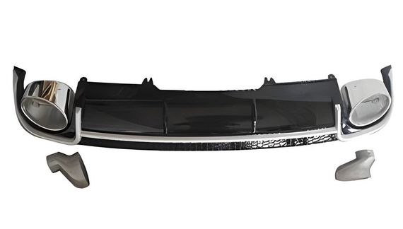 Задний диффузор S-Style V-1 (2016-2019) для Ауди A4 B9