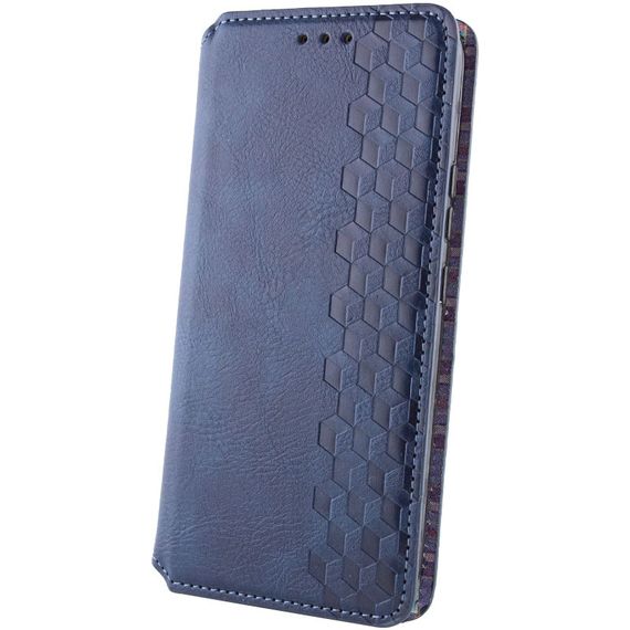 Шкіряний чохол-книжка GETMAN Cubic (PU) для Xiaomi 17T Синій | Зображення 1