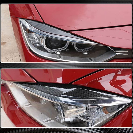 Реснички на фары V1 (для F30, Карбон) для BMW 3 серия F-30/31/34 2012-2019 гг | Зображення 3
