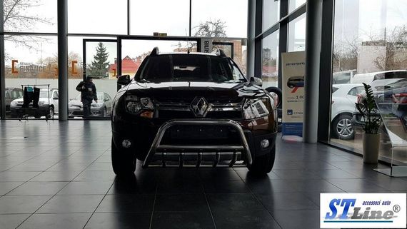 Кенгурятник без надписи WT003 (нерж.) для Dacia Duster 2008-2018 гг | Зображення 5