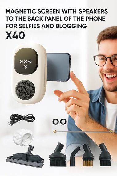 Пароочисник сенсорний з 7 насадками для всіх видів поверхонь XPRO RD-4008 (46485-RD-4008_1031)