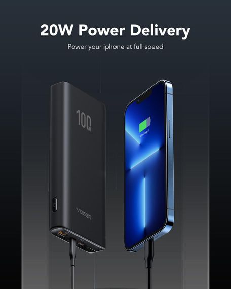 Зовнішній акумулятор Power Bank VEGER 20000MAH W2032C | Зображення 5