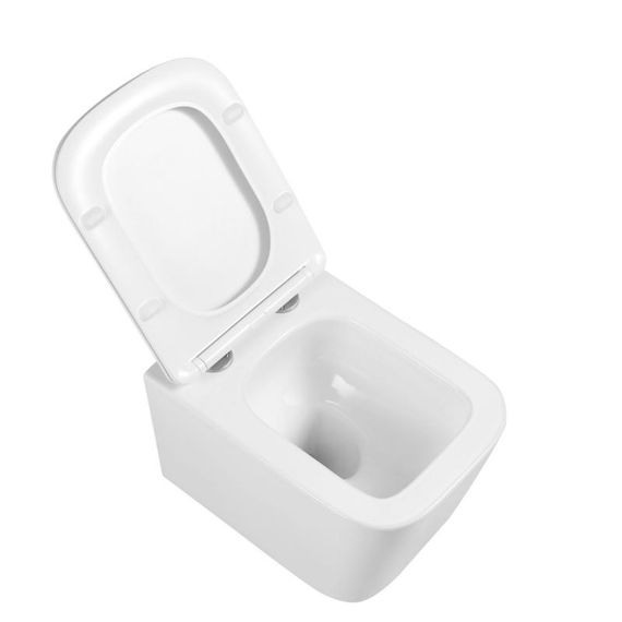 Унітаз підвісний Qtap Crow безободковий з сидінням Soft-close QT05335171W | Зображення 2