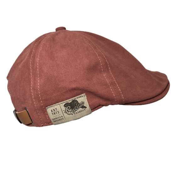 Вінтажний модний однотонний берет Ivy Cap Червоний | Зображення 4