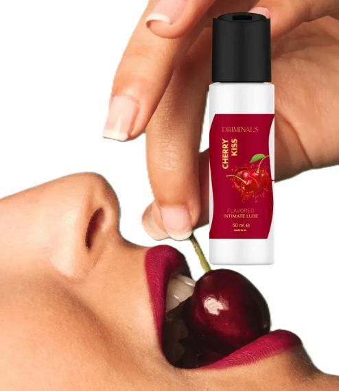 Їстівний лубрикант Driminals Kiss Cherry зі смаком вишні, 30 мл Sex Aura | Зображення 1