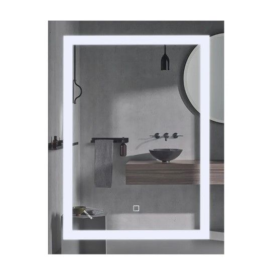 Дзеркало Mixxus TALL MR08-80x60-REVERSE з LED Touch, Anti-fog, димером, регулюванням яскравості (MI6659)