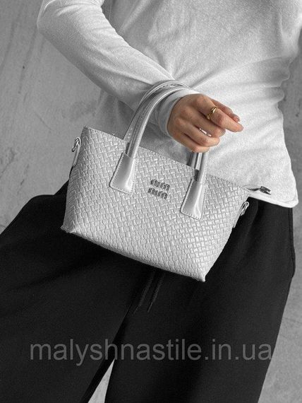 Женская сумка Miu Miu grey 4 ДЛ7329 | Зображення 5