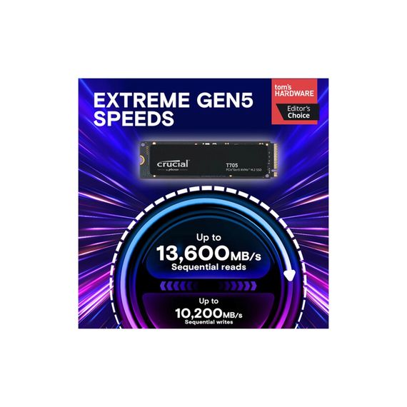Накопичувач SSD M.2 2280 4TB T705 Micron (CT4000T705SSD3) | Зображення 1