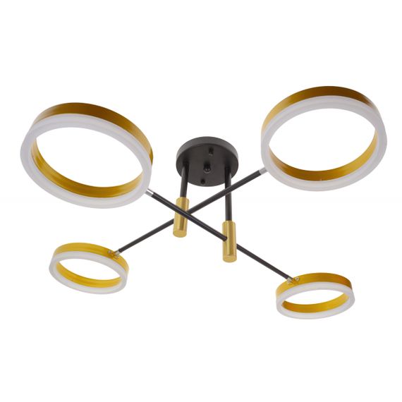 Светильник потолочный подвесной BR-01 630C/4 LED 48W WW+NW+CW BK/G