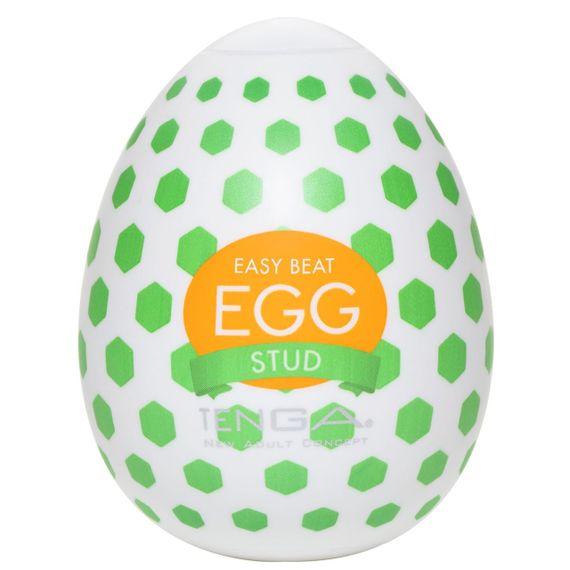 Мастурбатор-яйце Tenga Egg Stud із шестикутними виступами Sex Aura