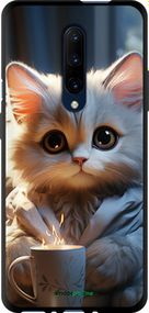 Чохол на OnePlus 7 Pro Білий кіт "5646b-1696-2448"