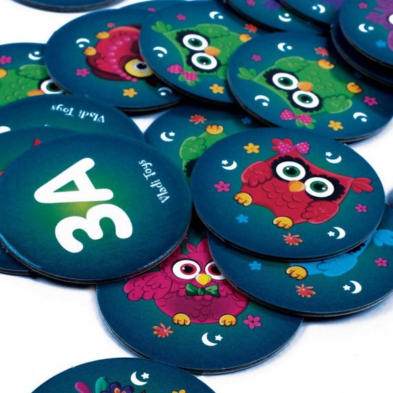 Дитяча настільна гра "Грайливі сови, бачу слово!" VT8033-08, 99 фішок | Зображення 2