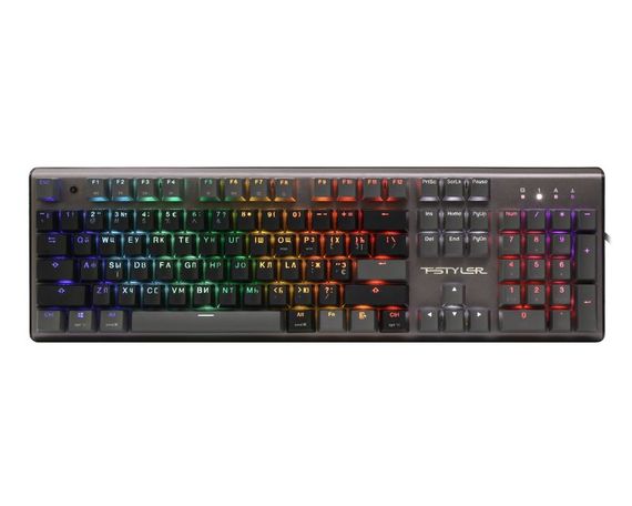 Клавіатура ігрова механічна A4-Tech FS100 (Stone Black), USB, чорна