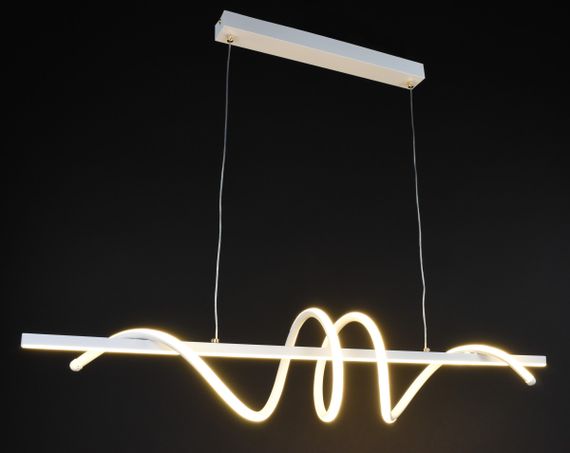 Люстра світлодіодна підвісна LED світильник для квартири на стелю лед 27357 Білий 30-110х20х100 см. | Зображення 1