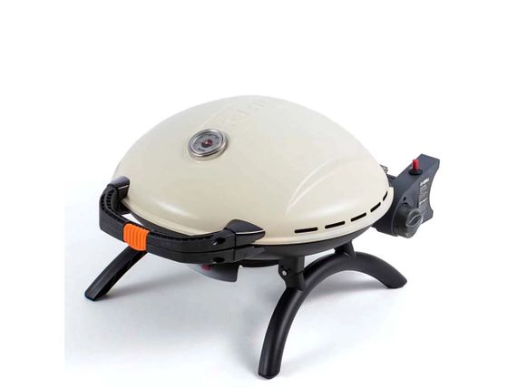 КОМПЛЕКТ Портативний переносний газовий гриль O-GRILL 900, кремовий + шланг в подарунок! Код: 013372 | Зображення 2