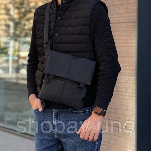 Тактична сумка‑месенджер з кобурою, Cordura 1000D, чорна, приховане носіння, слінг через плече | Зображення 4