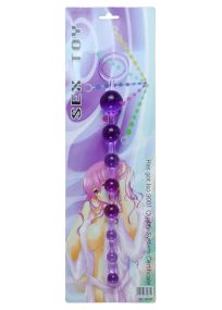 Анальні намиста Jelly Anal Beads PURPLE, BS6700085 Sex Aura