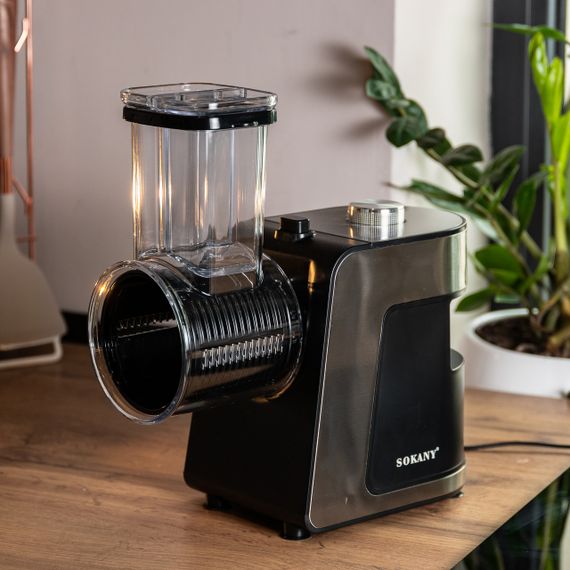 Овочерізка Sokany електрична 5 в 1 багатофункціональна з насадками | Зображення 7