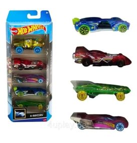 Hot Wheels X-Raycers Хот Вилс Прозрачные гонщики Подарочный набор из 5-ти машинок