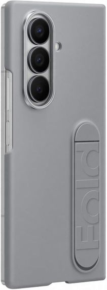 Оригинальный защитный чехол с подставкой и защитными пленками Samsung Galaxy Fold7 Silicone Case Серый (EF-MF966) | Зображення 3
