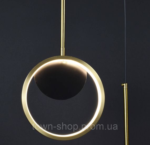 Бра настенное LED BD089-2-bk-gd-k Черный 55-200х35х6 см. | Зображення 6