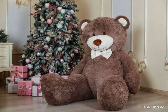 Огромный мягкий мишка Yarokuz Уильям 250 см Капучино | Зображення 1